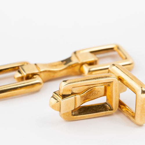 Boutons de manchette Cartier - Boutons de manchette en or jaune 18 carats 58 Facettes