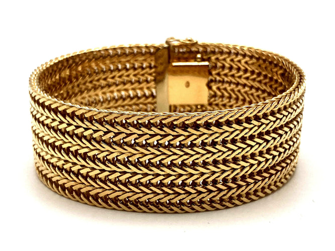 Bracelet Bracelet or maille polonaise 58 Facettes 02/08 - 21