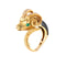 Bague 51 Bague tête de bélier en or jaune 58 Facettes