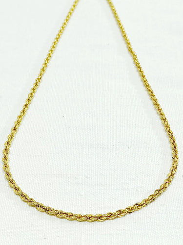 Collier Chaine En Or Torsadé 58 Facettes 3105/1