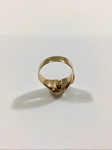 Bague 47.5 Bague Art Nouveau Or Rose Saphir Perles 58 Facettes