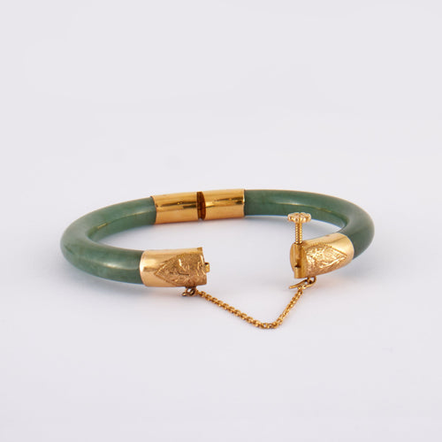 Bracelet Bracelet ancien jade & or 58 Facettes