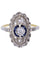 Bague MARQUISE ART-DÉCO SAPHIRS ET DIAMANTS 58 Facettes 067981