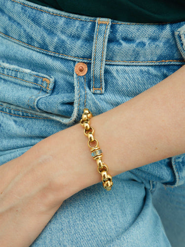 Bracelet Bracelet CHOPARD or jaune et pierres fines 58 Facettes HS2679