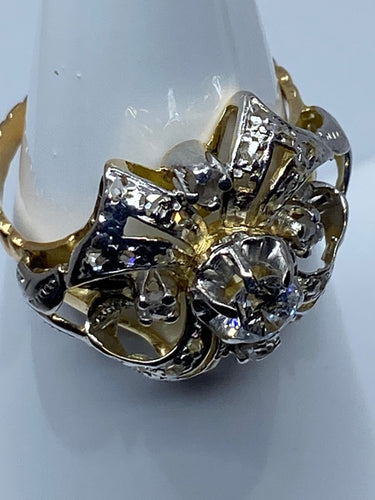 Bague Bague style Napoléon lll , Diamants 58 Facettes