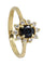 Bague 51 BAGUE MARGUERITE SAPHIR ET DIAMANTS 58 Facettes 054321
