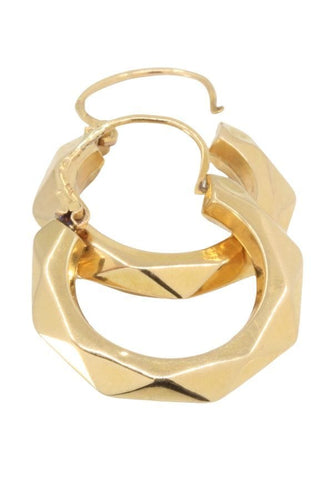 Boucles d'oreilles CRÉOLES FACETTÉES 58 Facettes 046051