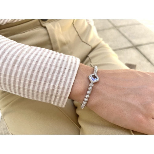 Bracelet Bracelet FRED "Pain de sucre" or gris, tanzanite & diamants 58 Facettes