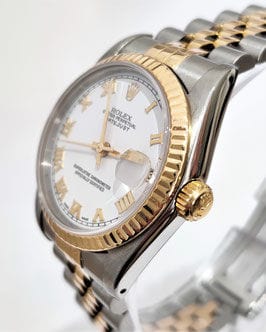 Montre Montre Rolex Datejust 31mm or et acier réf 68273 58 Facettes 1-882/3