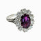 Bague 52.5 Bague marguerite Or blanc Rubis Diamants 58 Facettes 1-1550/1
