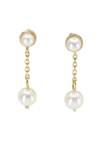 Boucles d'oreilles BOUCLES D'OREILLES PENDANTES PERLES 58 Facettes 040601