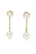 Boucles d'oreilles BOUCLES D'OREILLES PENDANTES PERLES 58 Facettes 040601