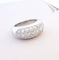 Bague Bague Jonc Diamants Or Blanc 58 Facettes AA 1532