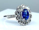 Bague 52 Bague marguerite saphir et diamants 58 Facettes AB160