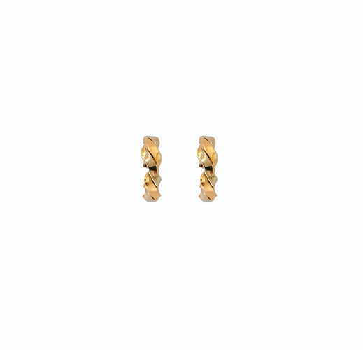Boucles d'oreilles Boucles d'oreilles en or jaune et blanc 58 Facettes