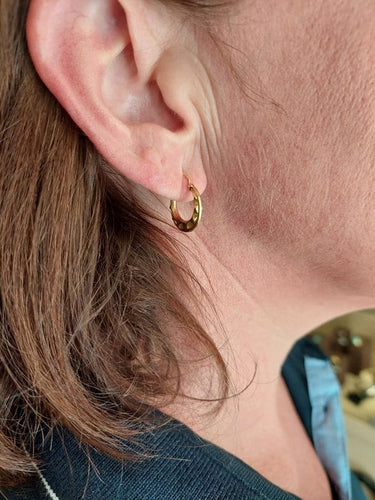 Boucles d'oreilles CRÉOLES EN OR JAUNE 58 Facettes 067031