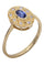 Bague 54 Bague marguerite saphir et diamants 58 Facettes 079361