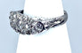 Bague 56 Bague en platine pavée de diamants. Epoque Art Deco. 58 Facettes AB265