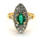 Bague Bague Marquise émeraude et diamants 58 Facettes 2061