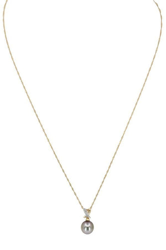 Collier COLLIER PERLE DE TAHITI ET DIAMANT 58 Facettes 055961