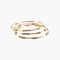 Bracelet Trois Bracelets Jonc OR Jaune 58 Facettes