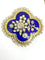 Collier Parure Napoléon lll or jaune, diamants, perles fines et décor émail bleu 58 Facettes