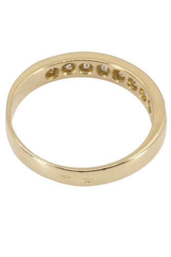 Bague DEMI-ALLIANCE DIAMANTS 58 Facettes 038881