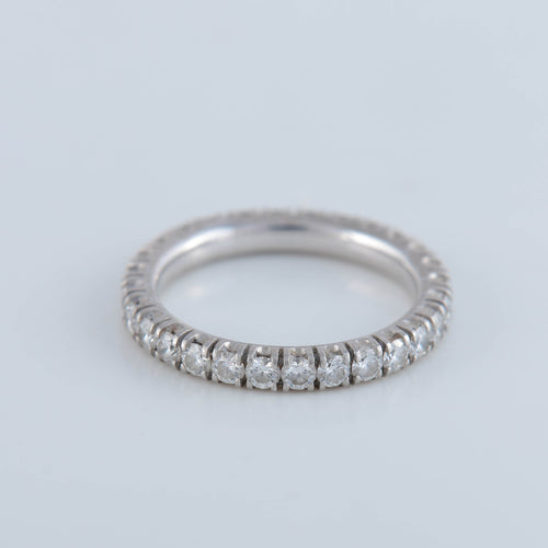 Bague 51 Alliance Cartier "Etincelle" Platine & Diamants 58 Facettes