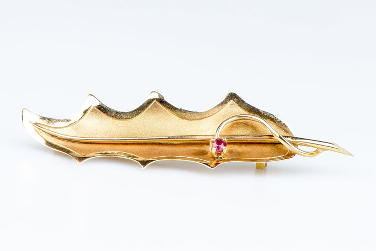 Broche Broche rubis or massif 58 Facettes BRONB78-69