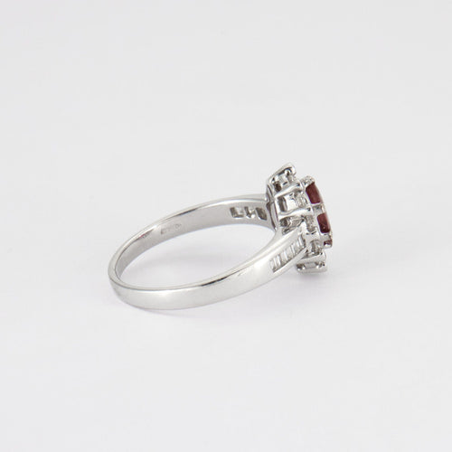 Bague 54 Bague Marguerite Rubis et Diamants 58 Facettes