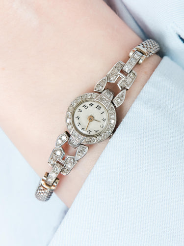 Montre Montre Or blanc Diamants 58 Facettes