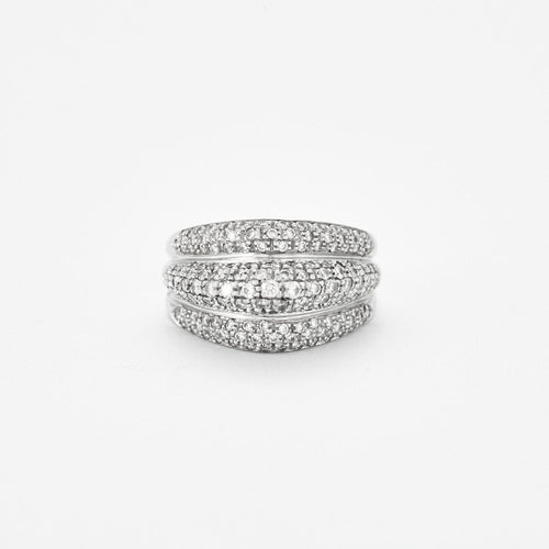 Bague 57 Bague Dôme Diamants 58 Facettes B907