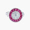 Bague Bague style Art Déco Diamants et Rubis 58 Facettes