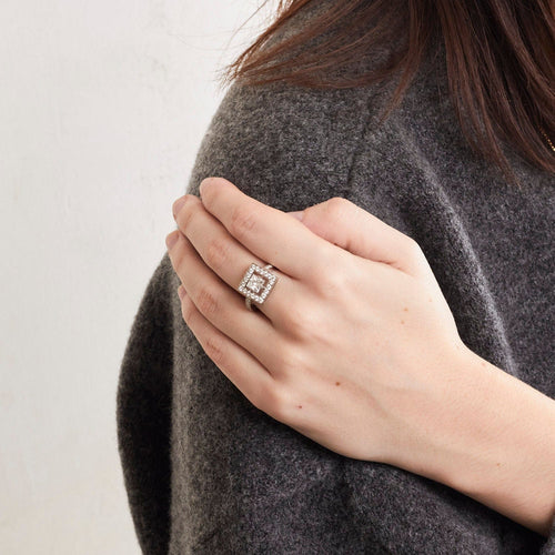 Bague 51 BOUCHERON - Bague AVA Diamant princesse 58 Facettes 230422