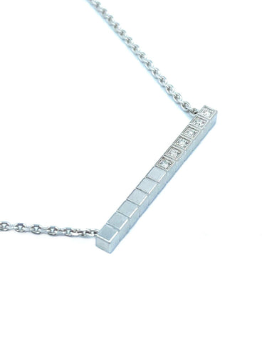 Collier CHOPARD. Collier Ice Cube diamants 58 Facettes