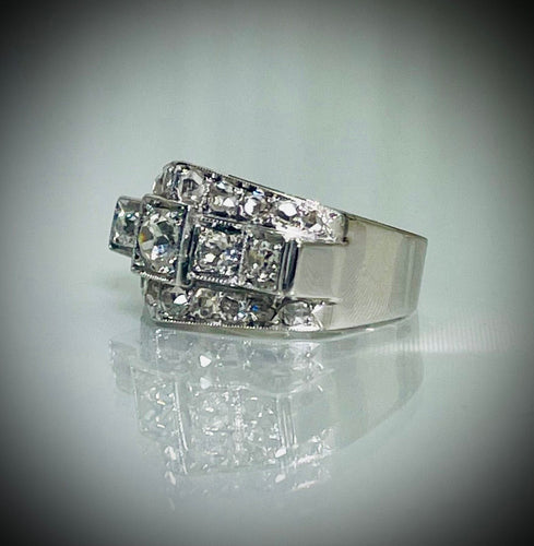 Bague 52 Bague Diamants Art Déco 58 Facettes