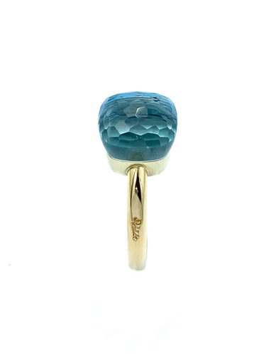 Bague POMELLATO. Bague Nudo Topaze bleue 58 Facettes