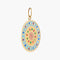 Pendentif Médaille Vitrail Cathédrale 58 Facettes