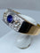 Bague 53 Bague Art Déco Saphir et Diamants 58 Facettes