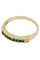 Bague DEMI-ALLIANCE ÉMERAUDES ET DIAMANTS 58 Facettes 042791