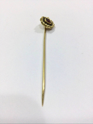 Broche Epingle à Cravate Onyx Et Grenat 58 Facettes