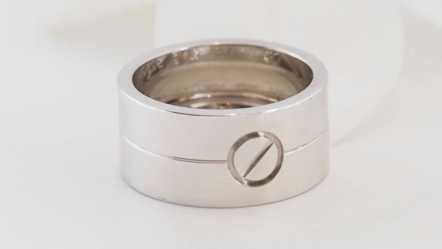 Bague 67 CARTIER - Bague "Love" Or blanc 58 Facettes 29943