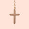 Pendentif Croix formant reliquaire en or rose 18K (750°/00) gravée sur le dessus de la mention "MISSION 1824" 58 Facettes 762902