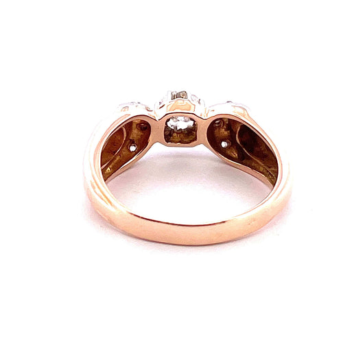 Bague Solitaire ancien Diamants 58 Facettes