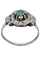 Bague 51 BAGUE ART-DÉCO ÉMERAUDE ET DIAMANTS 58 Facettes 064971