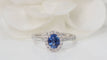 Bague 51 Bague, saphir ceylan, diamants 58 Facettes 32076