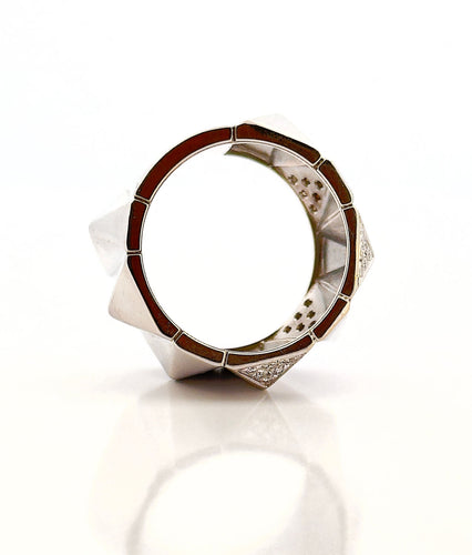 Bague Bague Versace en or blanc et diamants 58 Facettes