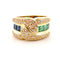 Bague 53 Bague émeraudes , saphirs, diamants 58 Facettes