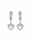 Boucles d'oreilles Boucle d'oreilles Or Blanc Coeurs Diamants 58 Facettes
