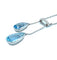 Collier Collier Lavallière Diamants Aigues-marines 58 Facettes